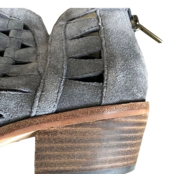 Vince Camuto Peera Gray Suede
Cutout Booties - Picture 3 of 9
